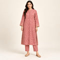 Rose Pink China patti outfit.