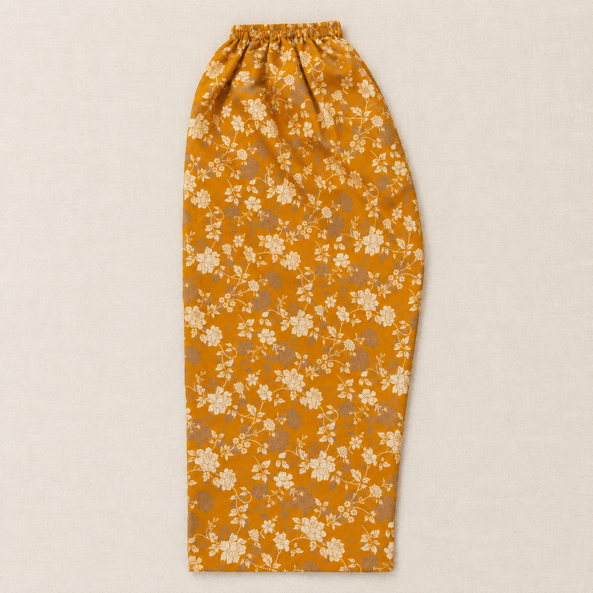 Mustard Tarkashi Embroidered Kurta And Printed shalwar2-Piece Set On karandy Winter Fabric
