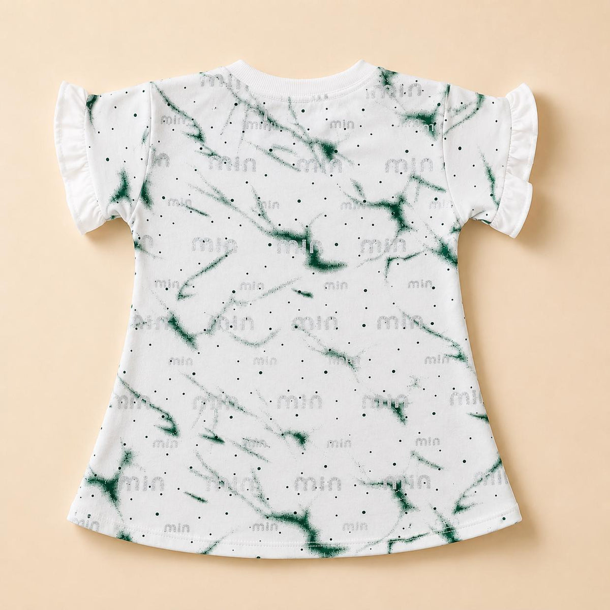 Off-White Bird Embroidered Sleeveless Shirt & Olive Trousers Set