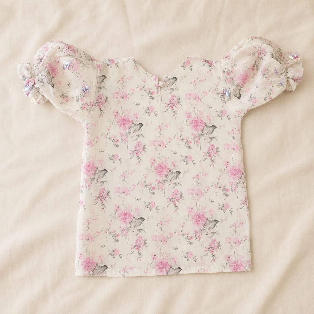 Pretty Floral Printed 2-Piece Outfit for Toddlers &amp; Girls