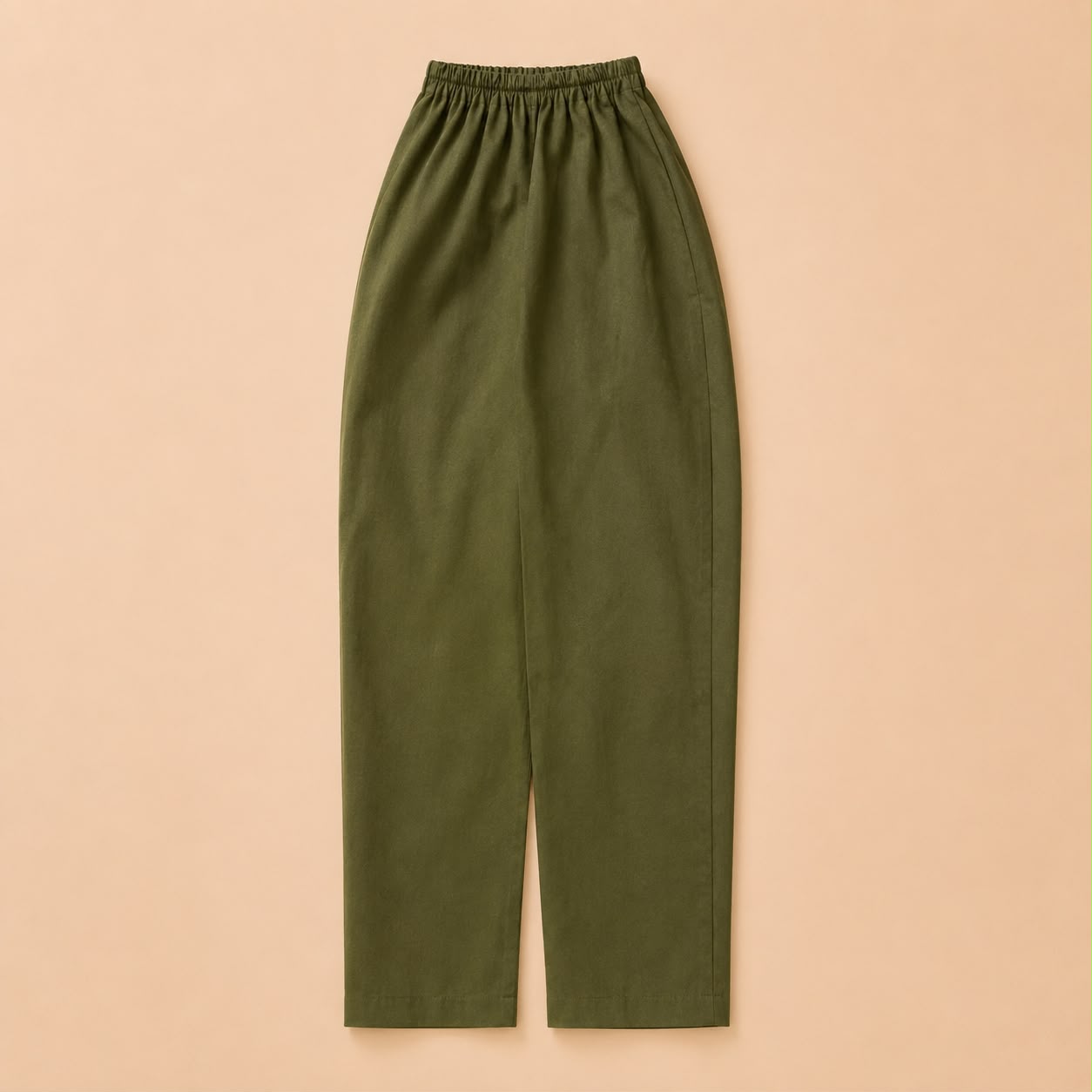 Off-White Bird Embroidered Sleeveless Shirt & Olive Trousers Set
