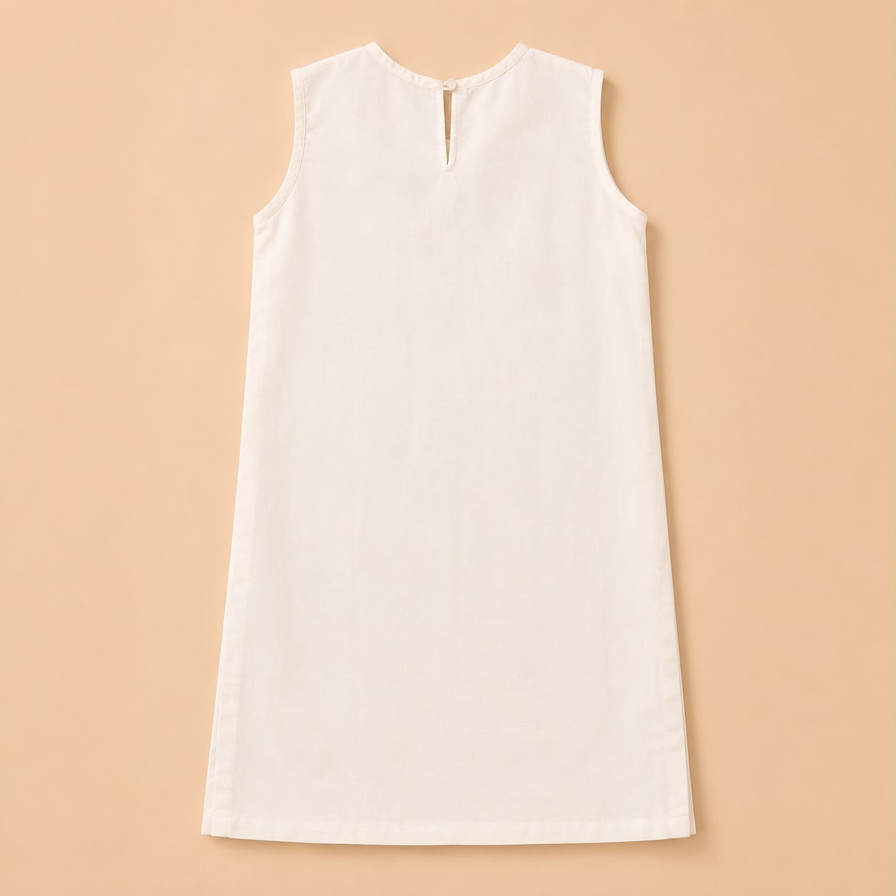 Off-White Bird Embroidered Sleeveless Shirt & Olive Trousers Set