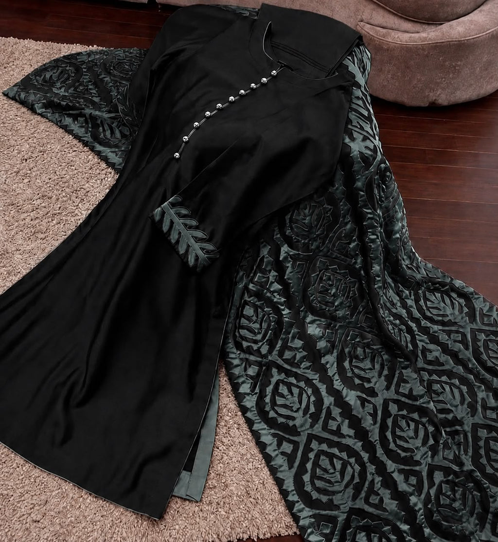 Vibrant Magenta and Mint Ralli-Inspired Appliqué 3-Piece Suit