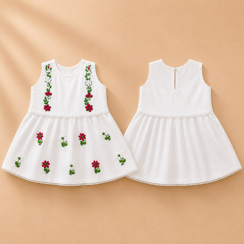 Floral Charm – Embroidered Outfit Set