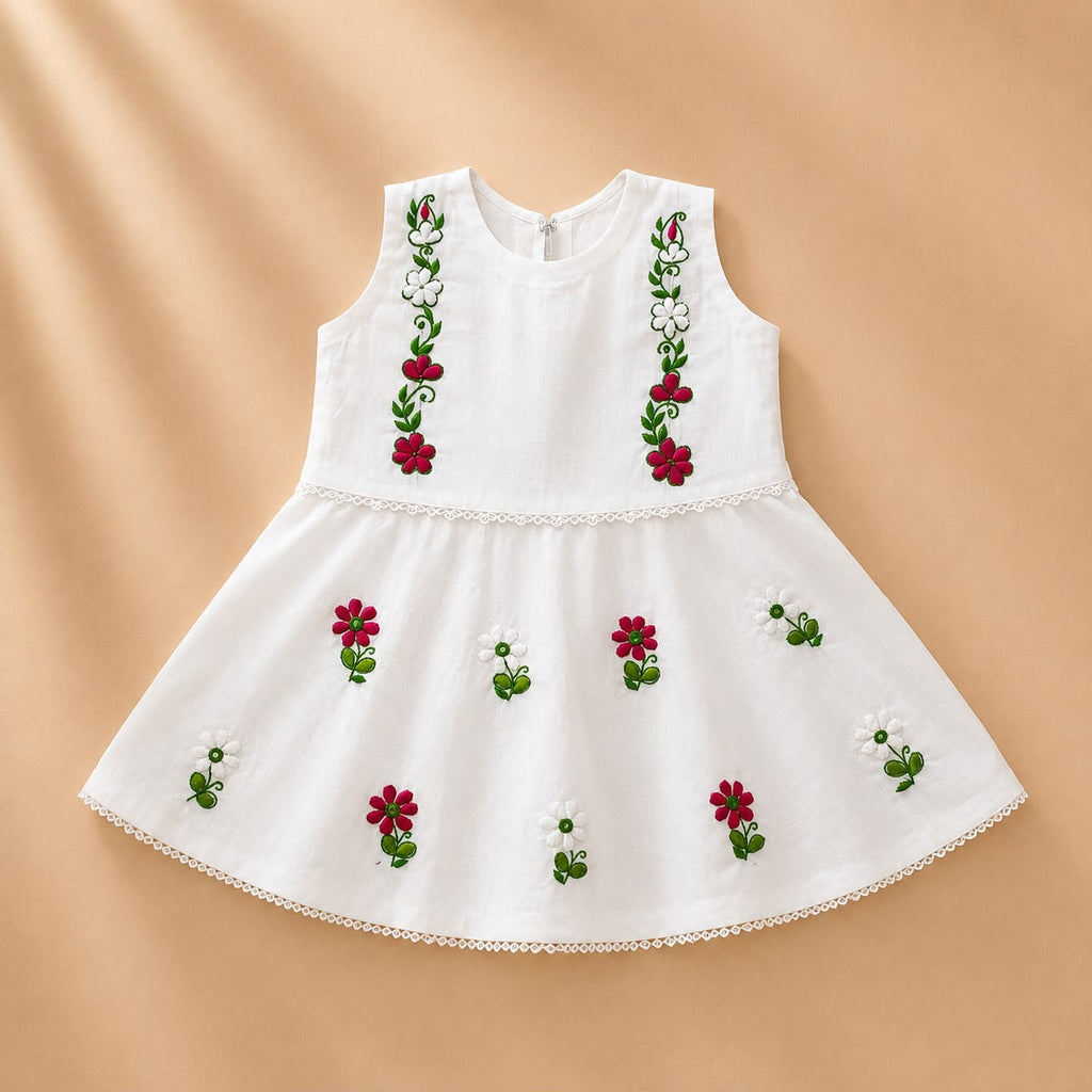Floral Charm – Embroidered Outfit Set