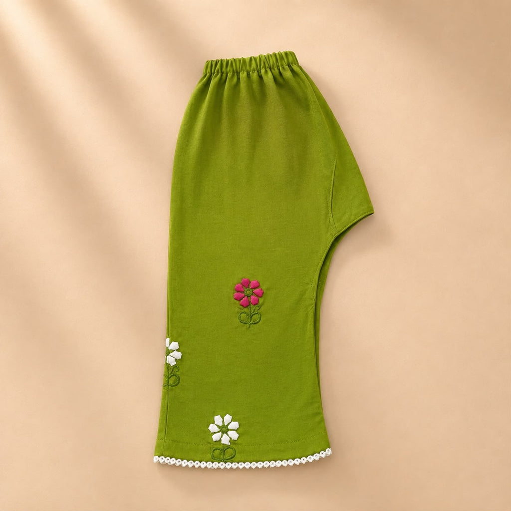 Floral Charm – Embroidered Outfit Set