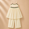 Elegant Bloom – Floral Embroidered Outfit.